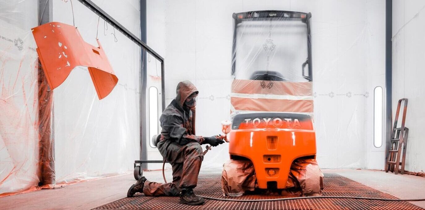 צביעת מלגזה